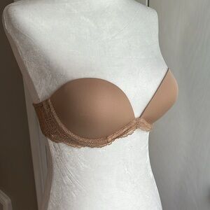 Calvin Klein Strapless Nude Lace Bra